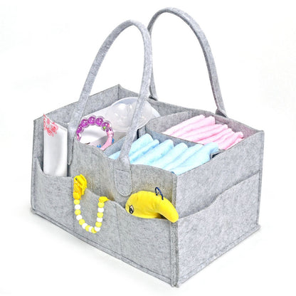 ELECTROPRIME Mummy Bag Storage Multifunctional Maternity Handbags Organizer Stroller Accessories, Size:33x23x18cm, Color:Orange