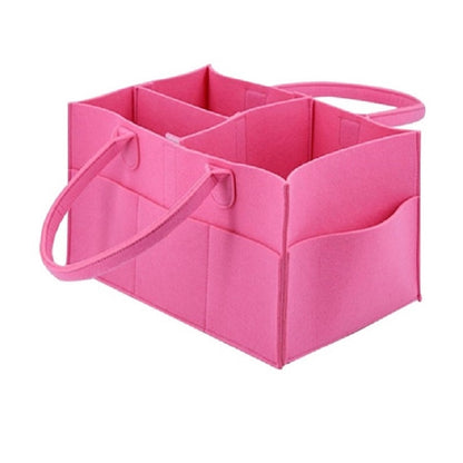 ELECTROPRIME Mummy Bag Storage Multifunctional Maternity Handbags Organizer Stroller Accessories, Size:33x23x18cm, Color:Pink
