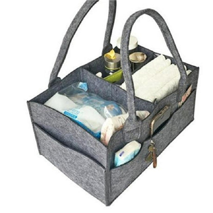 ELECTROPRIME Mummy Bag Storage Multifunctional Maternity Handbags Organizer Stroller Accessories, Size:33x23x18cm, Color:Grey