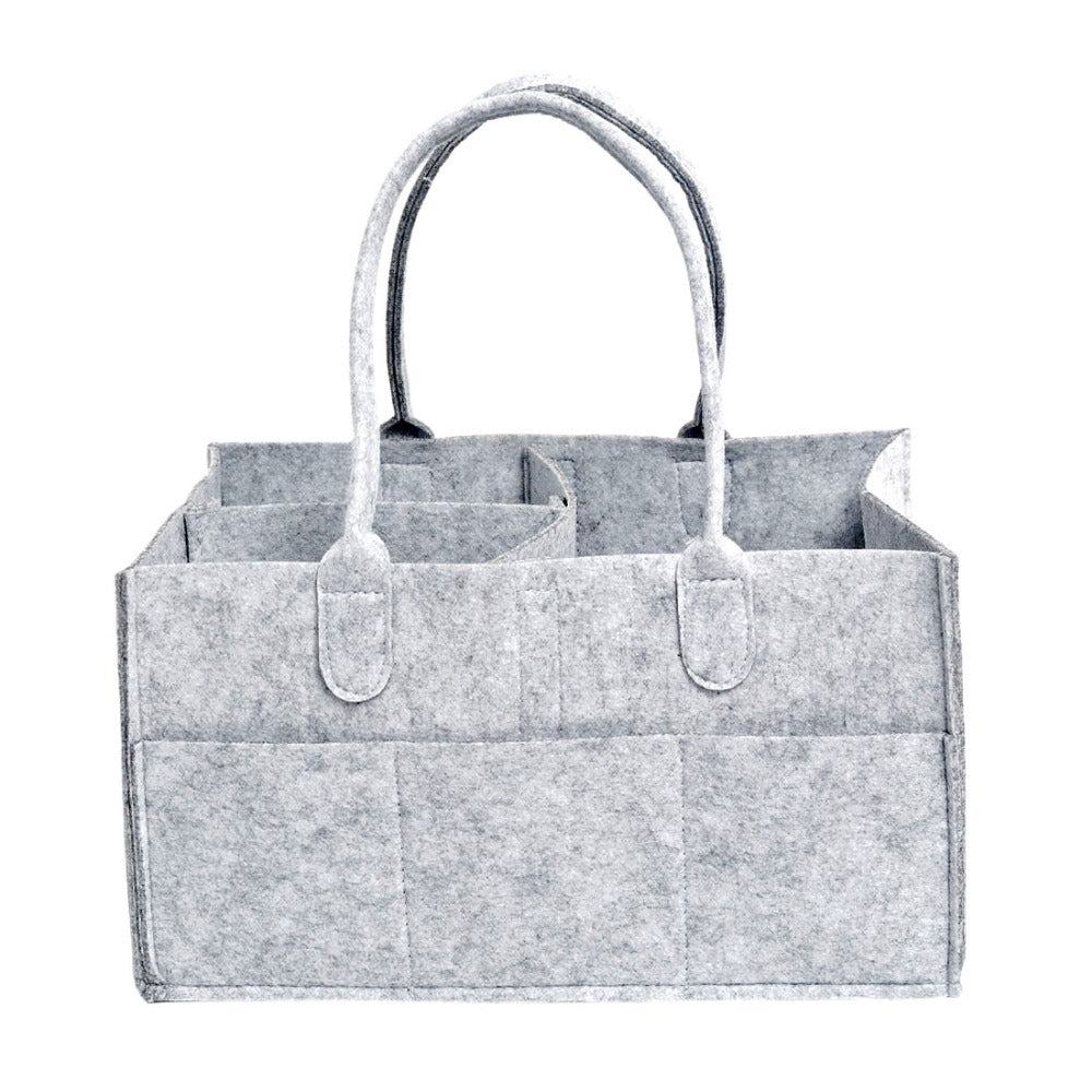 ELECTROPRIME Mummy Bag Storage Multifunctional Maternity Handbags Organizer Stroller Accessories, Size:33x23x18cm, Color:Light Gray