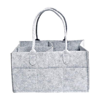 ELECTROPRIME Mummy Bag Storage Multifunctional Maternity Handbags Organizer Stroller Accessories, Size:33x23x18cm, Color:Light Gray