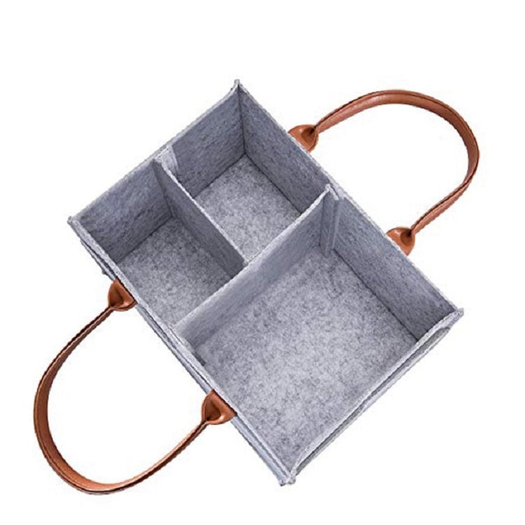 ELECTROPRIME Mummy Bag Storage Multifunctional Maternity Handbags Organizer Stroller Accessories, Size:33x23x18cm, Color:Light Gray 2