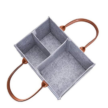 ELECTROPRIME Mummy Bag Storage Multifunctional Maternity Handbags Organizer Stroller Accessories, Size:33x23x18cm, Color:Light Gray 2