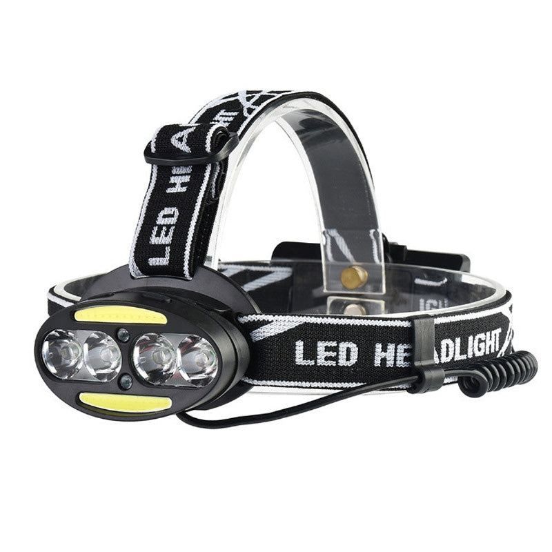 ELECTROPRIME 30000 LM 4 × CREE XML-T6 + 2 × COB + 2 × Red LED Head Lamp Flashlight Torch Lantern