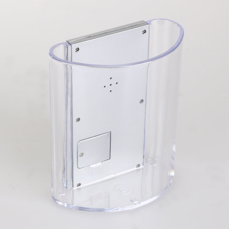 ELECTROPRIME Transparent Desk Clock Pencil Holder Removable Desktop Table Digital Clock