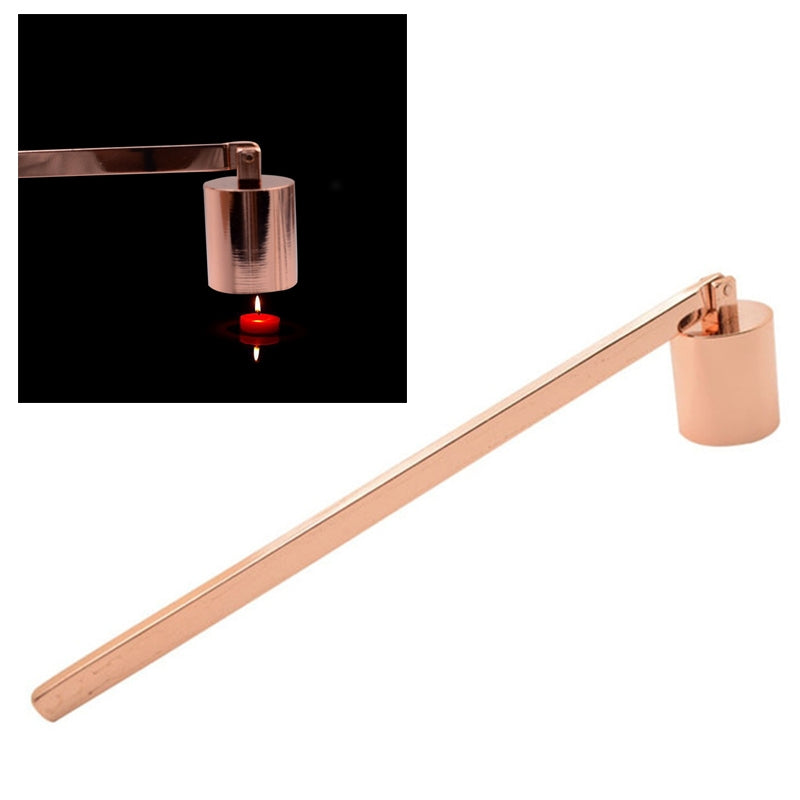 ELECTROPRIME Candle Extinguisher Cover Candle Candle Hood Candle Candle Scent Candle Tool, Color:Rose gold