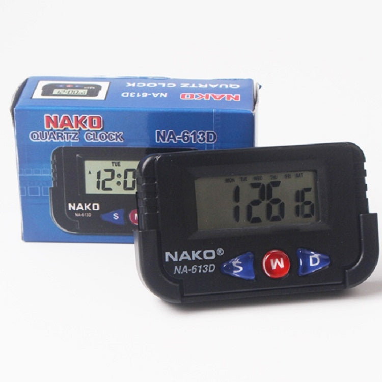 ELECTROPRIME 2 PCS Portable Car Electronic Clock Test Sports Clock Small Alarm Clock Stopwatch(Rectangle)