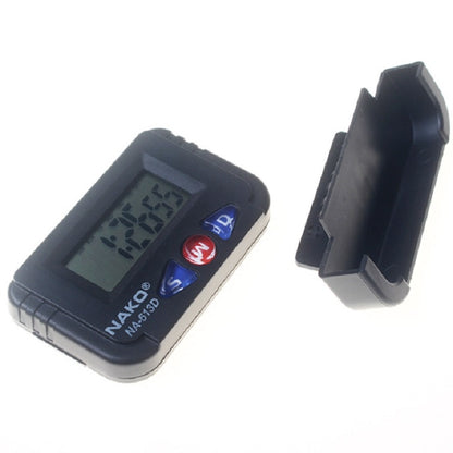 ELECTROPRIME 2 PCS Portable Car Electronic Clock Test Sports Clock Small Alarm Clock Stopwatch(Rectangle)