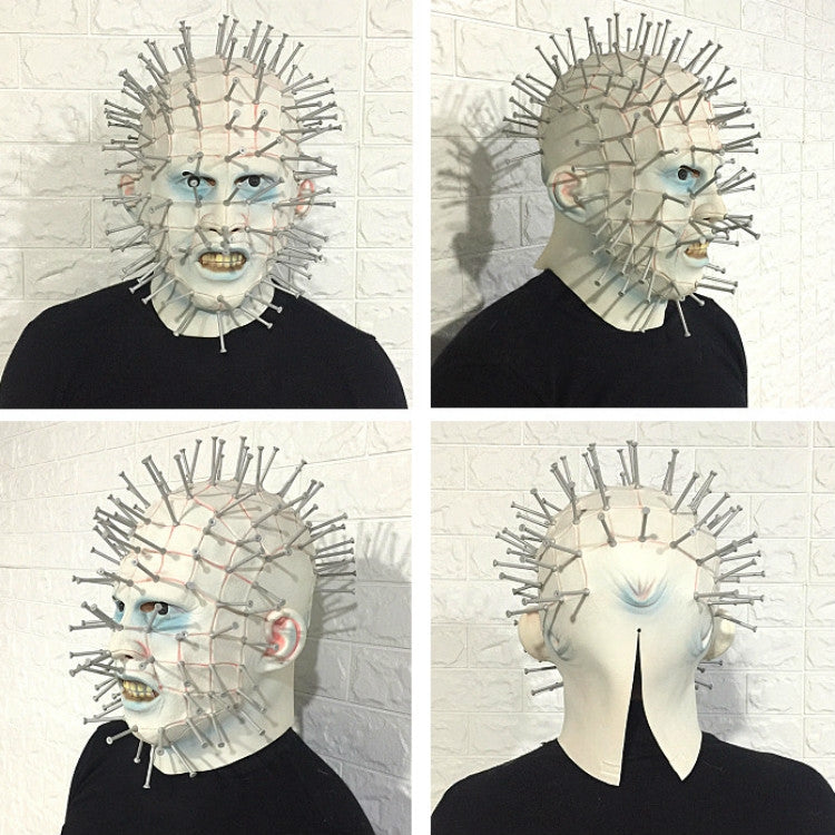 ELECTROPRIME Halloween hat Hellraiser Scary Pinhead Masks Grimace Monster Adult Cosplay