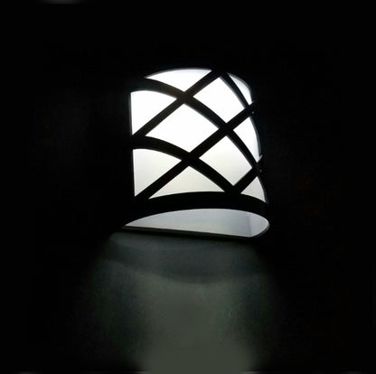 ELECTROPRIME Solar Powered LED Wall Light Outdoor Waterproof Energy Saving Street Garden Lamp(White Light)