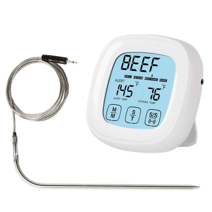 ELECTROPRIME Home Tactile Screen Electronic Barbecue Thermometer Kitchen Food Therapeutic Timer