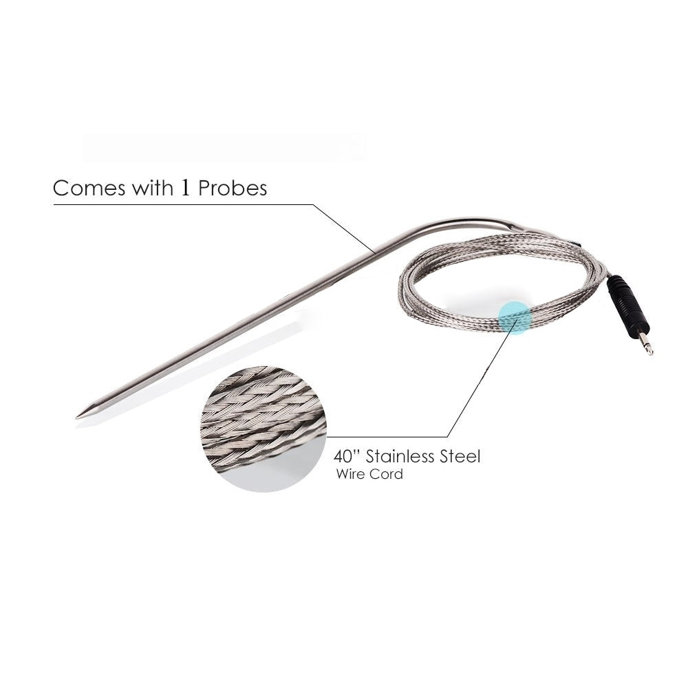 ELECTROPRIME Home Tactile Screen Electronic Barbecue Thermometer Kitchen Food Therapeutic Timer