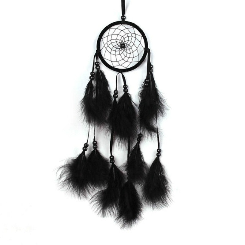 ELECTROPRIME Simple Creative Home Decoration Ornaments Dream Catcher Car Pendant(Black)