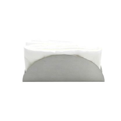 ELECTROPRIME 2 PCS Stainless Steel Western Fan-shaped Napkin Seat Napkin Holder Paper Towel Clip, Specification:Flat