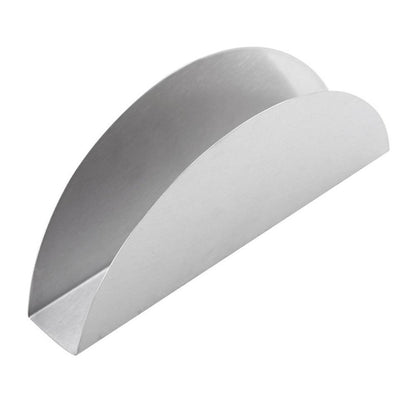 ELECTROPRIME 2 PCS Stainless Steel Western Fan-shaped Napkin Seat Napkin Holder Paper Towel Clip, Specification:Flat