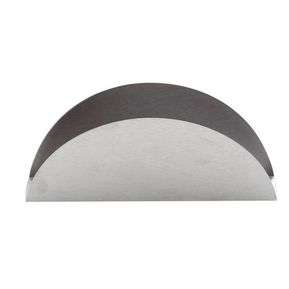 ELECTROPRIME 2 PCS Stainless Steel Western Fan-shaped Napkin Seat Napkin Holder Paper Towel Clip, Specification:Flat
