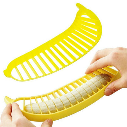 ELECTROPRIME 2 PCS Banana Slicer Chopper Cutter Fruit Sausage Plastic Cutter Kitchen Tools