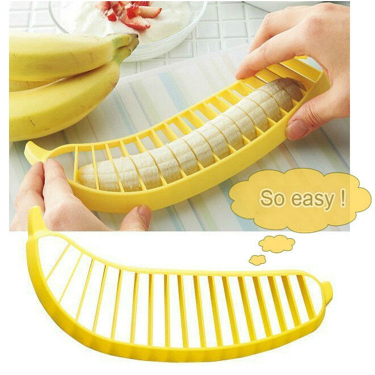 ELECTROPRIME 2 PCS Banana Slicer Chopper Cutter Fruit Sausage Plastic Cutter Kitchen Tools