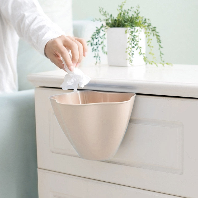 ELECTROPRIME Kitchen Cupboard Back Garbage Bin Cabinet Door Garbage Trash Storage Hanging Trash Rack(Pink)
