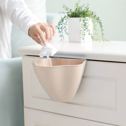 ELECTROPRIME Kitchen Cupboard Back Garbage Bin Cabinet Door Garbage Trash Storage Hanging Trash Rack(Pink)