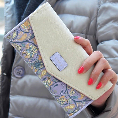 ELECTROPRIME Fashion Ladies Leather Clutch Bag Purse Long Cartoon Wallet Coin Purse(Light Green)