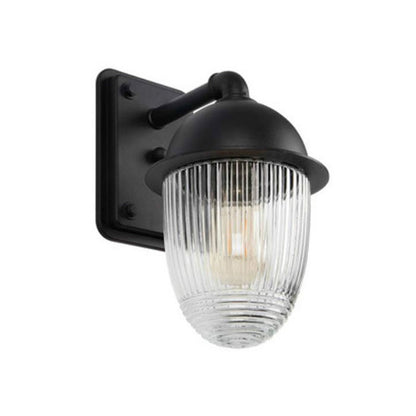 ELECTROPRIME Waterproof Rust-proof Glass Ball Outdoor Wall Lamp Courtyard Exterior Wall Balcony Corridor Light, Specification:Small Size