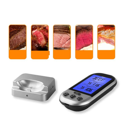 ELECTROPRIME Double Probes Wireless Digital Kitchen Thermometer LCD Display Temperature Timer Alarm for Cooking Meat Grill Oven Food BBQ