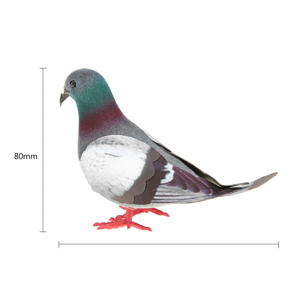 ELECTROPRIME 2 PCS Simulation Foam Pigeon Model Home Garden Ornament Miniature Decor