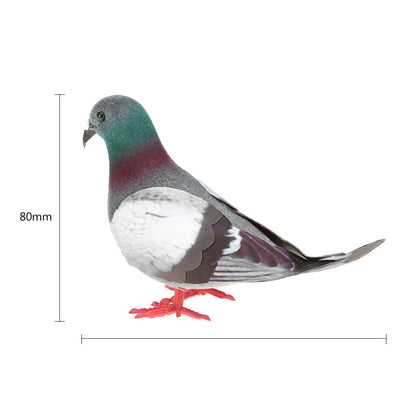 ELECTROPRIME 2 PCS Simulation Foam Pigeon Model Home Garden Ornament Miniature Decor