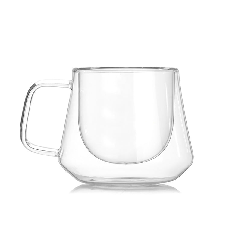 ELECTROPRIME Double Wall Mug Office Mugs Heat Insulation Double Coffee Mug Coffee Glass Cup, Style:No label