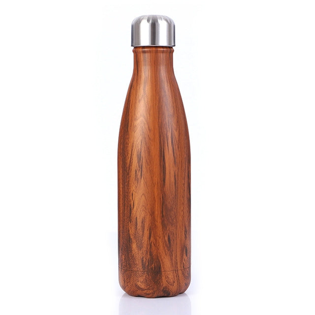 ELECTROPRIME Thermal Cup Vacuum Flask Heat Water Bottle Portable Stainless Steel Sports Kettle(Chocolate)