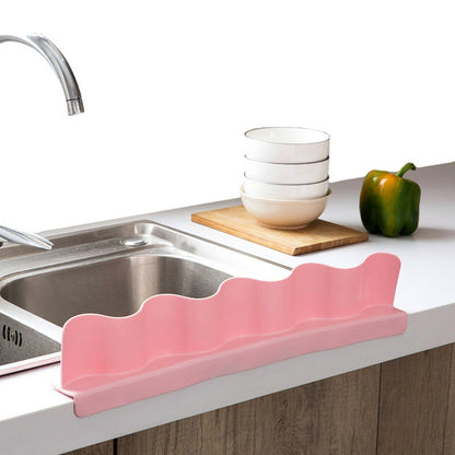 ELECTROPRIME Home Kitchen Sucker Type Splash Guard Flap Kitchen Tool Water Separator(Gary)