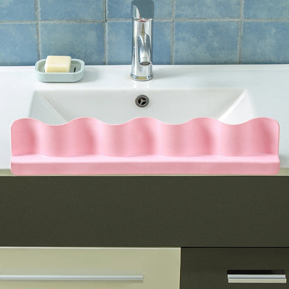 ELECTROPRIME Home Kitchen Sucker Type Splash Guard Flap Kitchen Tool Water Separator(Pink)