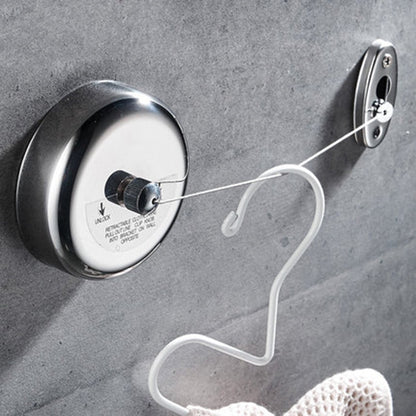 ELECTROPRIME Portable Stainless Steel Wall Hanging Retractable Clothesline Indoor Clothes Drying Rack