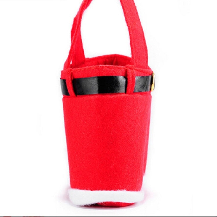 ELECTROPRIME Santa Claus Suspenders Pants Candy Bottle Gift Bag Decoration