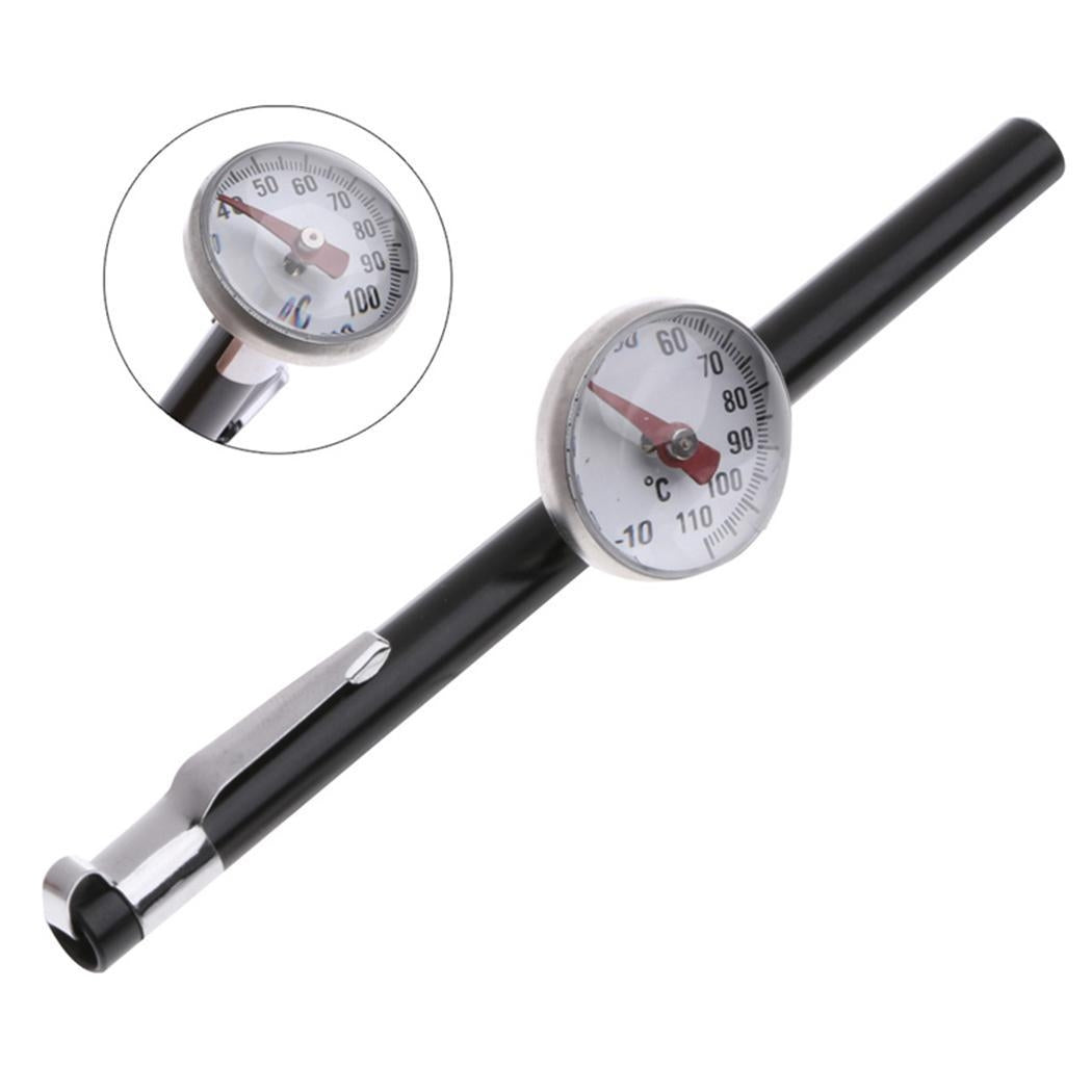 ELECTROPRIME 2 PCS  Probe Type Household Food Thermometers for Measuring Liquid Food(Silver black)