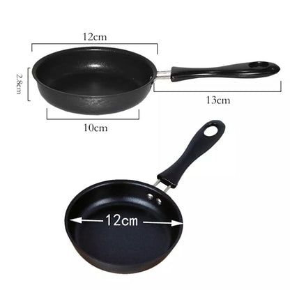 ELECTROPRIME Mini Egg Frying Panpure Non-Stick  Flat Bottom Pan Multicooker, Size:12cm