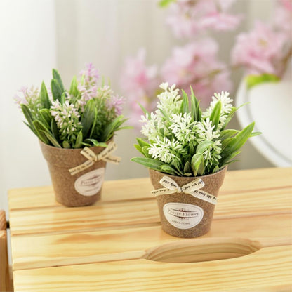 ELECTROPRIME Fake Flowers Grass With Plastic Artificial Potted Flowers For Rustic Garden Farmhouse Decoration(Yellow)