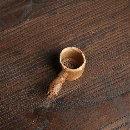 ELECTROPRIME Bamboo Woven Creative Filter Reusable Filter Tea Colander Gadget, Style:Bamboo Root Tea Leak