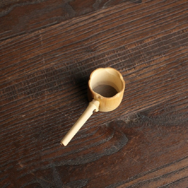 ELECTROPRIME Bamboo Woven Creative Filter Reusable Filter Tea Colander Gadget, Style:Bamboo Pole Gauze Plum Tea Leak