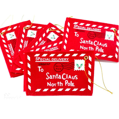 ELECTROPRIME Felt Embroidery Envelope Candy Bag Christmas Decoration
