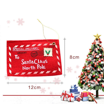 ELECTROPRIME Felt Embroidery Envelope Candy Bag Christmas Decoration