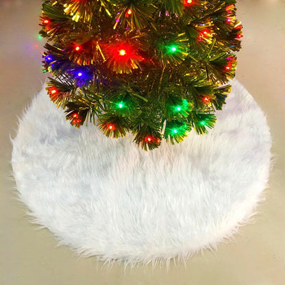 ELECTROPRIME 2 PCS Christmas Plush Christmas Tree Bottom Decoration Tree Skirt, Size:78x78cm