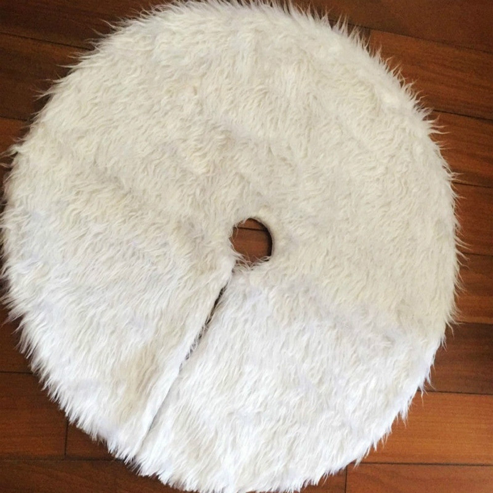 ELECTROPRIME 2 PCS Christmas Plush Christmas Tree Bottom Decoration Tree Skirt, Size:78x78cm