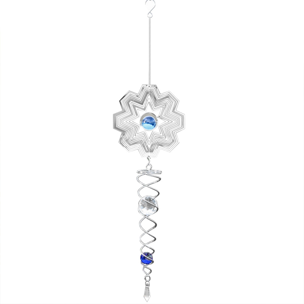 ELECTROPRIME Foldable Metal Sheets Iron Wire Wind Chimes Home Garden Decoration(W001)