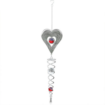 ELECTROPRIME Foldable Metal Sheets Iron Wire Wind Chimes Home Garden Decoration(W011)