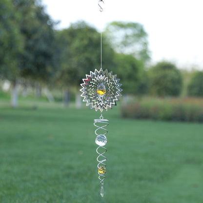 ELECTROPRIME Foldable Metal Sheets Iron Wire Wind Chimes Home Garden Decoration(W012)