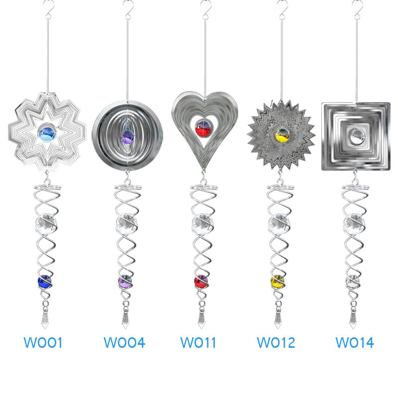ELECTROPRIME Foldable Metal Sheets Iron Wire Wind Chimes Home Garden Decoration(W012)
