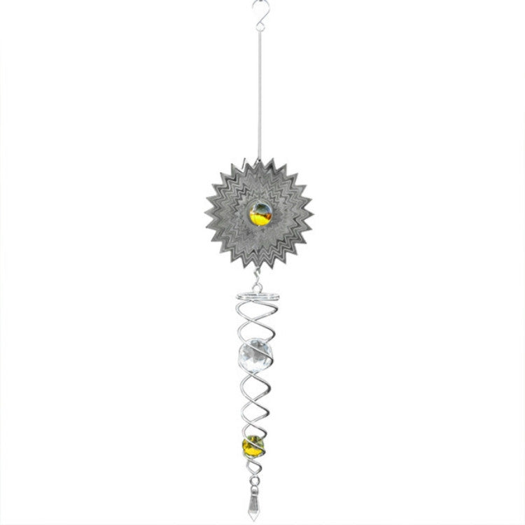 ELECTROPRIME Foldable Metal Sheets Iron Wire Wind Chimes Home Garden Decoration(W012)
