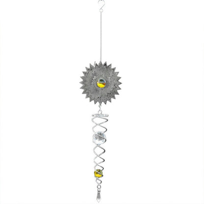 ELECTROPRIME Foldable Metal Sheets Iron Wire Wind Chimes Home Garden Decoration(W012)